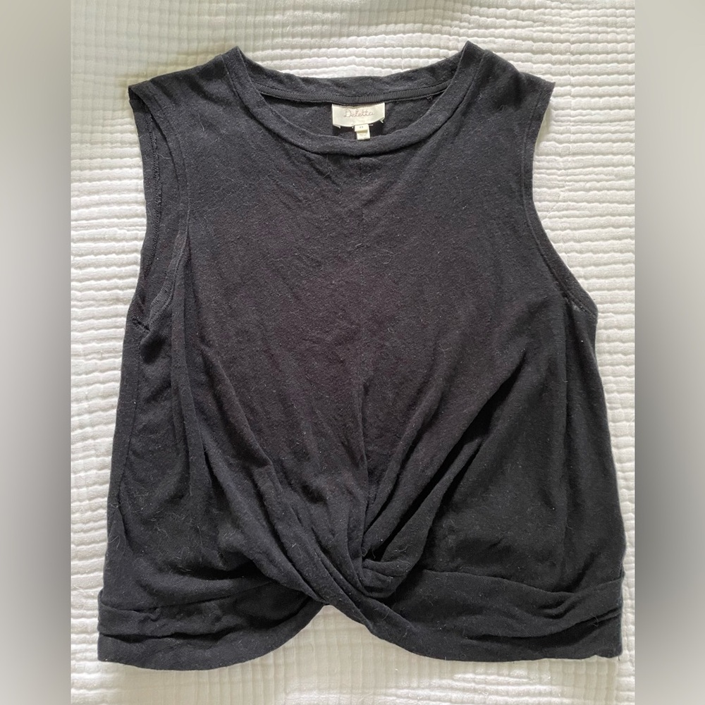 Deletta Twist Front Crop Top